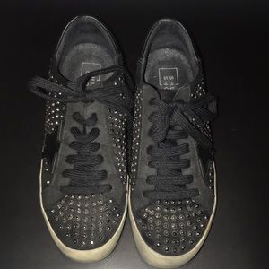 Barely worn Shu Shop Shoe size 9 with silver stud all over